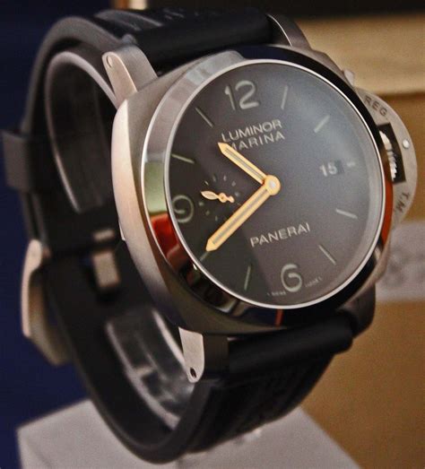 panerai 351 titanium review|Panerai Luminor Marina 1950 Titanium, Chocolate Face .